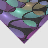 Kleurrijke Bewegingen Abstracte Trippy Fractal Art Tissuepapier (Detail)