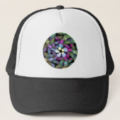 Kleurrijke Bewegingen Abstracte Trippy Fractal Art Trucker Pet (Voorkant)