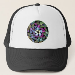 Kleurrijke Bewegingen Abstracte Trippy Fractal Art Trucker Pet