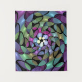 Kleurrijke Bewegingen Abstracte Trippy Fractal Art Wandkleed (Voorkant)