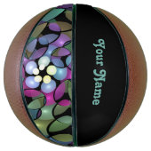 Kleurrijke Bewegingen Abstracte Trippy Fractal Naa Basketbal (Verticaal)