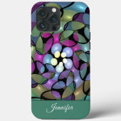 Kleurrijke Bewegingen Abstracte Trippy Fractal Naa Case-Mate iPhone Case (Achterkant)