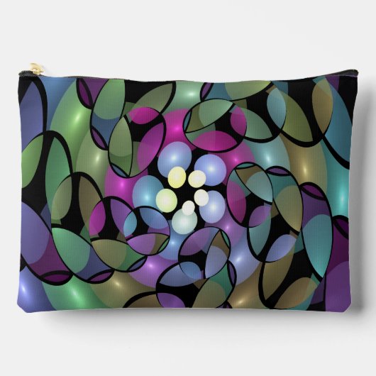 Kleurrijke Bewegingen Abstracte Trippy Fractale Ku Etui (Voorkant)