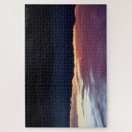 Kleurrijke bewolkte zonsondergang puzzel