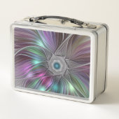 Kleurrijke Big Flower Abstract Trippy Fractal Art (Achterkant)