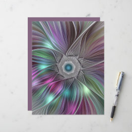 Kleurrijke Big Flower Abstract Trippy Fractal Art