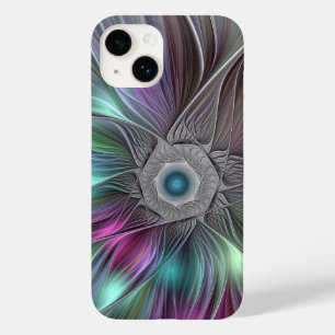 Kleurrijke Big Flower Abstract Trippy Fractal Art Case-Mate iPhone 14 Hoesje