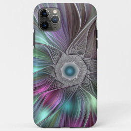 Kleurrijke Big Flower Abstract Trippy Fractal Art Case-Mate iPhone Case