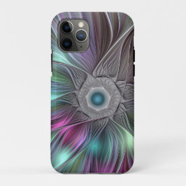 Kleurrijke Big Flower Abstract Trippy Fractal Art Case-Mate iPhone Case