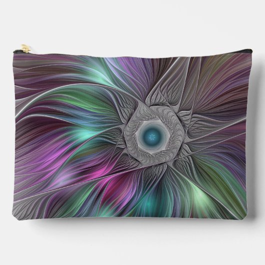 Kleurrijke Big Flower Abstract Trippy Fractal Art Etui (Voorkant)