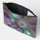 Kleurrijke Big Flower Abstract Trippy Fractal Art Etui (Open)