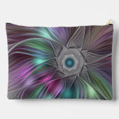 Kleurrijke Big Flower Abstract Trippy Fractal Art Etui (Achterkant)