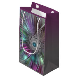 Kleurrijke Big Flower Abstract Trippy Fractal Art Klein Cadeauzakje