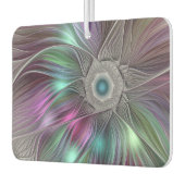 Kleurrijke Big Flower Abstract Trippy Fractal Art Luchtverfrisser (Links)