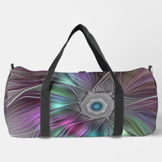 Kleurrijke Big Flower Abstract Trippy Fractal Art Plunjezak (Voorkant)