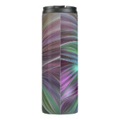 Kleurrijke Big Flower Abstract Trippy Fractal Art Thermosbeker (Achterkant)