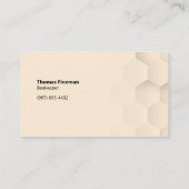 Kleurrijke bijen en honingraat Antiek wit Visitekaartje (Achterkant)