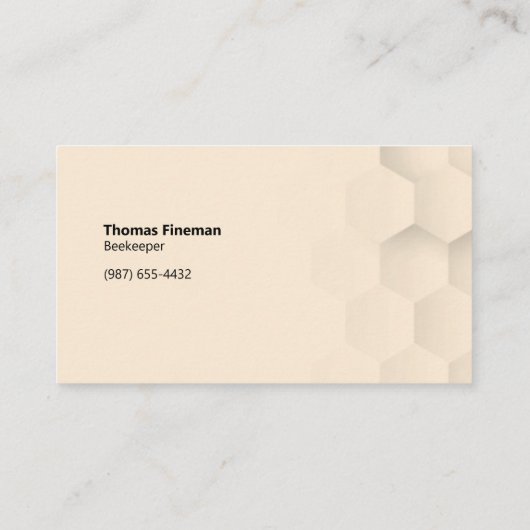 Kleurrijke bijen en honingraat Antiek wit Visitekaartje (Achterkant)
