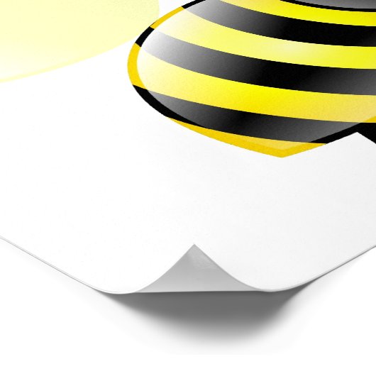 Kleurrijke bijen poster (Hoek)