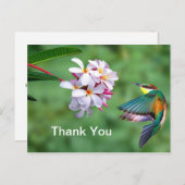 Kleurrijke Bijeneter Bloemrijke Foto Bedankt Briefkaart (Voorkant / Achterkant)