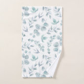 Kleurrijke bijtende EucalyptusWaterverf laat de kl Bad Handdoek (Handdoek)