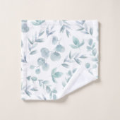 Kleurrijke bijtende EucalyptusWaterverf laat de kl Bad Handdoek (Wasdoekje)