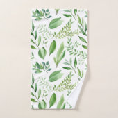 Kleurrijke bijtende EucalyptusWaterverf laat de kl Bad Handdoek (Handdoek)