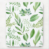 Kleurrijke bijtende EucalyptusWaterverf laat de kl Muismat (Voorkant)