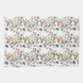 Kleurrijke bijtende EucalyptusWaterverf laat de kl Theedoek (Horizontaal)