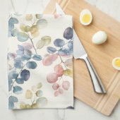 Kleurrijke bijtende EucalyptusWaterverf laat de kl Theedoek (Quarter Fold)