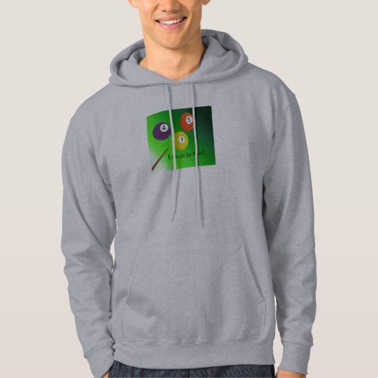 Kleurrijke Biljartballen Hoodie (Voorkant)