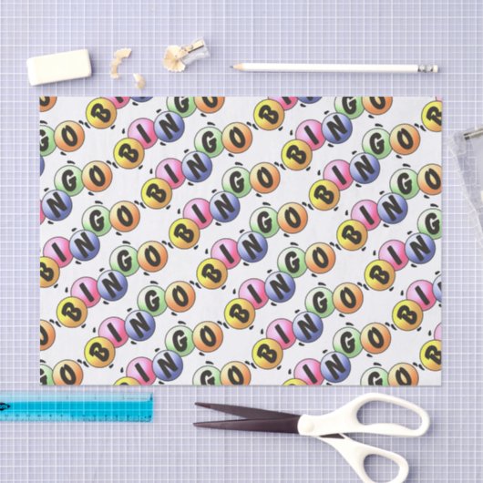 Kleurrijke bingo tissuepapier (Craft)