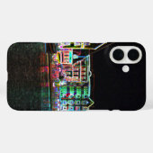 Kleurrijke binnenstad Willemstad Curacao Neon Nigh Case-Mate iPhone Case (Achterkant (horizontaal))