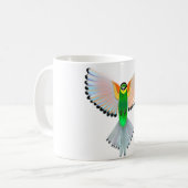 Kleurrijke Bird Flying Schilderij Mok (Voorkant links)