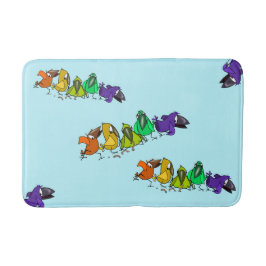 Kleurrijke Birds Funny Bath Mat - 
