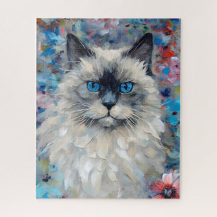 Kleurrijke Birman Cat Legpuzzel