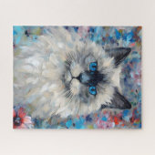 Kleurrijke Birman Cat Legpuzzel (Horizontaal)