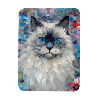 Kleurrijke Birman Cat Magneet