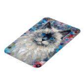 Kleurrijke Birman Cat Magneet (Linkerzijde)