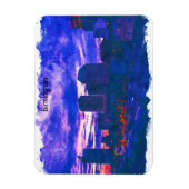 Kleurrijke Birmingham UK waterverf Uitzicht Magneet (Verticaal)