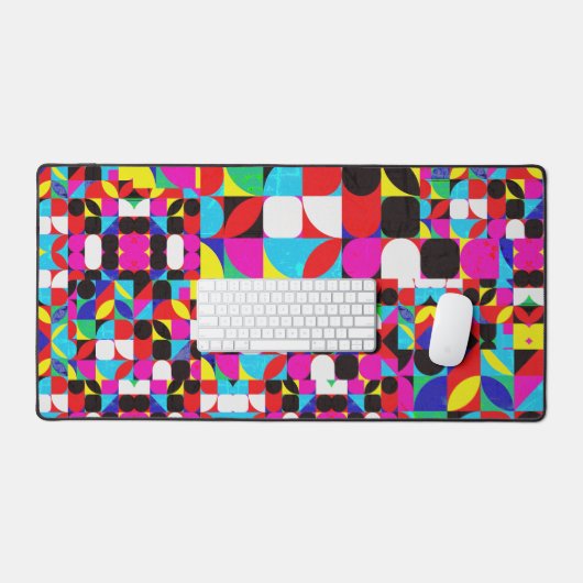 Kleurrijke Bitcoin (Vibrant HD) Bureaumat (Keyboard & Muis)