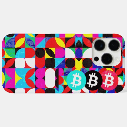 Kleurrijke Bitcoin (Vibrant HD) Case-Mate iPhone Case (Achterkant (horizontaal))