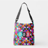 Kleurrijke Bitcoin (Vibrant HD) Crossbody Tas (Voorkant)