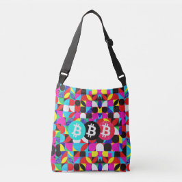 Kleurrijke Bitcoin (Vibrant HD) Crossbody Tas
