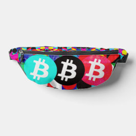 Kleurrijke Bitcoin (Vibrant HD) Heuptasje