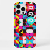 Kleurrijke Bitcoin (Vibrant HD) iPhone Hoesje (Achterkant)