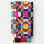 Kleurrijke Bitcoin (Vibrant HD) Seltzer Blikjeskoeler (Achterkant)