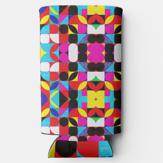 Kleurrijke Bitcoin (Vibrant HD) Seltzer Blikjeskoeler (Achterkant)