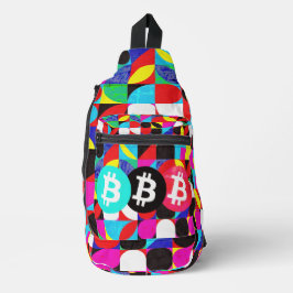Kleurrijke Bitcoin (Vibrant HD) Sling Bag