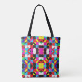 Kleurrijke Bitcoin (Vibrant HD) Tote Bag (Achterkant)